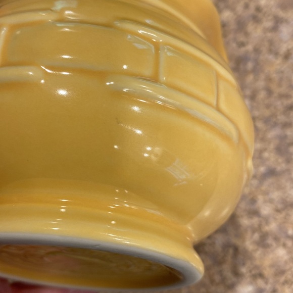 Longaberger Butternut Yellow Pottery Creamer Woven Traditions - Picture 12 of 15